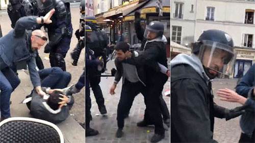 Detenido el jefe de seguridad de Macron que golpeó a manifestantes Detenido el jefe de seguridad de Macron que golpeó a manifestantes